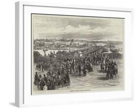 Opening Victoria Bridge, Queensland-null-Framed Giclee Print