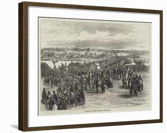 Opening Victoria Bridge, Queensland-null-Framed Giclee Print