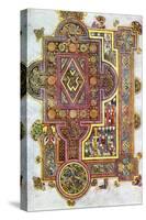 Opening Words of St Luke's Gospel Quoniam from the Book of Kells, C800-null-Stretched Canvas
