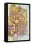 Opening Words of St Matthew's Gospel Liber Generationes, from the Book of Kells, C800-null-Framed Stretched Canvas