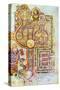 Opening Words of St Matthew's Gospel Liber Generationes, from the Book of Kells, C800-null-Stretched Canvas