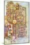 Opening Words of St Matthew's Gospel Liber Generationes, from the Book of Kells, C800-null-Mounted Premium Giclee Print