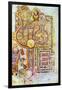 Opening Words of St Matthew's Gospel Liber Generationes, from the Book of Kells, C800-null-Framed Giclee Print