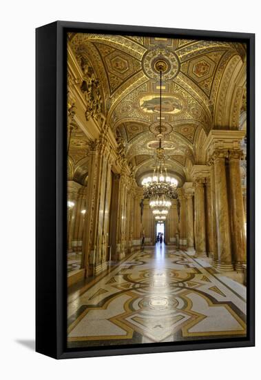 Opera Garnier, Frescoes and Ornate Ceiling by Paul Baudry, Paris, France-G & M Therin-Weise-Framed Stretched Canvas