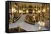 Opera Garnier, Grand Staircase, Paris, France-G & M Therin-Weise-Framed Stretched Canvas