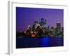 Opera House and City Skyline at Dusk, Sydney, Australia-Richard I'Anson-Framed Photographic Print