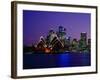 Opera House and City Skyline at Dusk, Sydney, Australia-Richard I'Anson-Framed Photographic Print