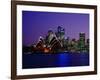 Opera House and City Skyline at Dusk, Sydney, Australia-Richard I'Anson-Framed Photographic Print