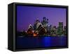 Opera House and City Skyline at Dusk, Sydney, Australia-Richard I'Anson-Framed Stretched Canvas