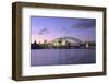 Opera House and Harbour Bridge, Sydney, at dusk.-Marcel Malherbe-Framed Photo