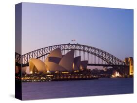 Opera House and Harbour Bridge, Sydney, New South Wales, Australia, Pacific-Sergio Pitamitz-Stretched Canvas
