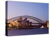 Opera House and Harbour Bridge, Sydney, New South Wales, Australia, Pacific-Sergio Pitamitz-Stretched Canvas