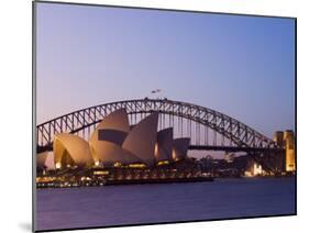 Opera House and Harbour Bridge, Sydney, New South Wales, Australia, Pacific-Sergio Pitamitz-Mounted Photographic Print