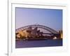 Opera House and Harbour Bridge, Sydney, New South Wales, Australia, Pacific-Sergio Pitamitz-Framed Photographic Print