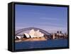 Opera House and Harbour Bridge, Sydney, New South Wales, Australia-Sergio Pitamitz-Framed Stretched Canvas