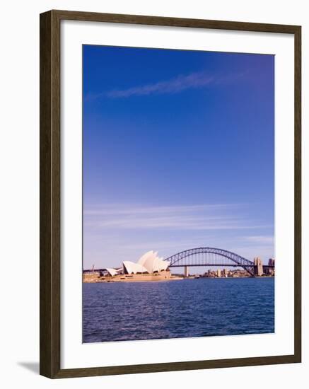 Opera House and Harbour Bridge, Sydney, New South Wales, Australia-Sergio Pitamitz-Framed Photographic Print