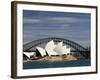 Opera House and Harbour Bridge, Sydney, New South Wales, Australia-Sergio Pitamitz-Framed Photographic Print