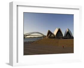 Opera House and Harbour Bridge, Sydney, New South Wales, Australia-Sergio Pitamitz-Framed Photographic Print