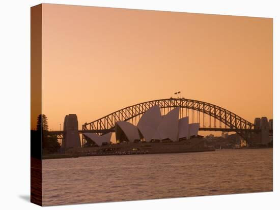 Opera House and Harbour Bridge, Sydney, New South Wales, Australia-Sergio Pitamitz-Stretched Canvas