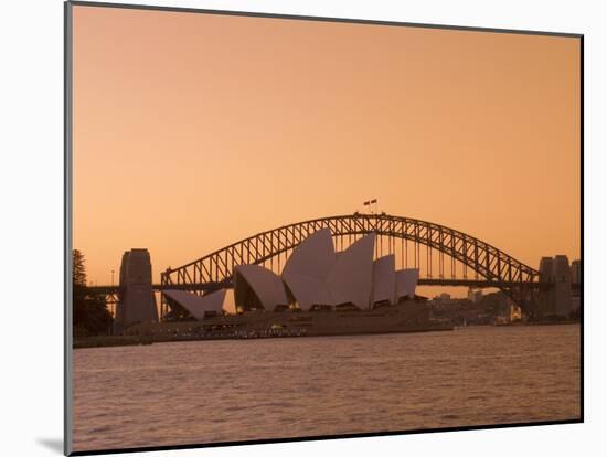 Opera House and Harbour Bridge, Sydney, New South Wales, Australia-Sergio Pitamitz-Mounted Photographic Print
