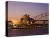 Opera House and Harbour Bridge, Sydney, New South Wales, Australia-Sergio Pitamitz-Stretched Canvas