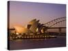 Opera House and Harbour Bridge, Sydney, New South Wales, Australia-Sergio Pitamitz-Stretched Canvas