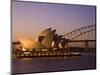 Opera House and Harbour Bridge, Sydney, New South Wales, Australia-Sergio Pitamitz-Mounted Photographic Print