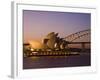 Opera House and Harbour Bridge, Sydney, New South Wales, Australia-Sergio Pitamitz-Framed Photographic Print