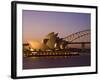 Opera House and Harbour Bridge, Sydney, New South Wales, Australia-Sergio Pitamitz-Framed Photographic Print