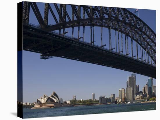 Opera House and Harbour Bridge, Sydney, New South Wales, Australia-Sergio Pitamitz-Stretched Canvas