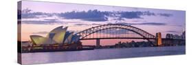 Opera House and Harbour Bridge, Sydney, New South Wales, Australia-Michele Falzone-Stretched Canvas