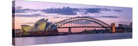 Opera House and Harbour Bridge, Sydney, New South Wales, Australia-Michele Falzone-Stretched Canvas