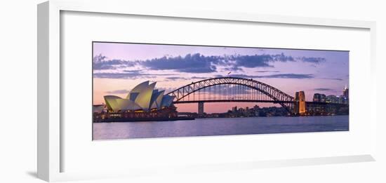 Opera House and Harbour Bridge, Sydney, New South Wales, Australia-Michele Falzone-Framed Photographic Print