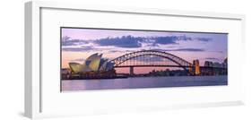 Opera House and Harbour Bridge, Sydney, New South Wales, Australia-Michele Falzone-Framed Photographic Print