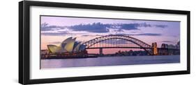 Opera House and Harbour Bridge, Sydney, New South Wales, Australia-Michele Falzone-Framed Photographic Print