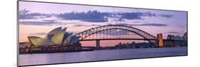 Opera House and Harbour Bridge, Sydney, New South Wales, Australia-Michele Falzone-Mounted Photographic Print