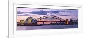 Opera House and Harbour Bridge, Sydney, New South Wales, Australia-Michele Falzone-Framed Photographic Print