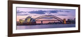 Opera House and Harbour Bridge, Sydney, New South Wales, Australia-Michele Falzone-Framed Photographic Print