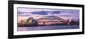 Opera House and Harbour Bridge, Sydney, New South Wales, Australia-Michele Falzone-Framed Photographic Print