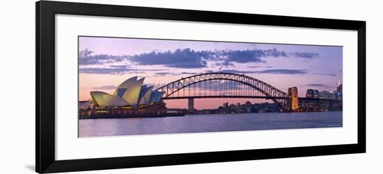 Opera House and Harbour Bridge, Sydney, New South Wales, Australia-Michele Falzone-Framed Photographic Print