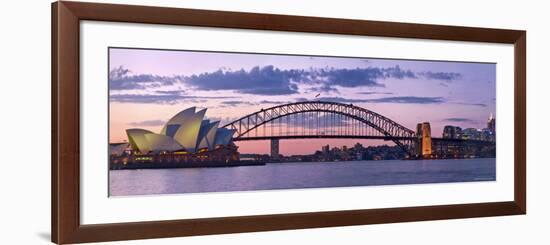 Opera House and Harbour Bridge, Sydney, New South Wales, Australia-Michele Falzone-Framed Photographic Print