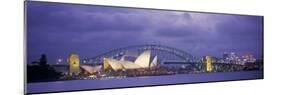 Opera House and Harbour Bridge, Sydney, New South Wales, Australia-Peter Adams-Mounted Photographic Print