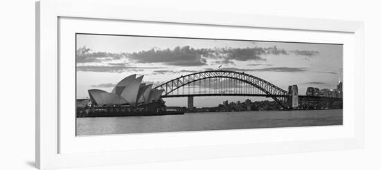 Opera House and Harbour Bridge, Sydney, New South Wales, Australia-Michele Falzone-Framed Photographic Print