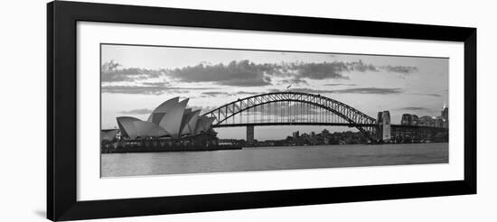 Opera House and Harbour Bridge, Sydney, New South Wales, Australia-Michele Falzone-Framed Photographic Print