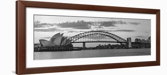 Opera House and Harbour Bridge, Sydney, New South Wales, Australia-Michele Falzone-Framed Photographic Print