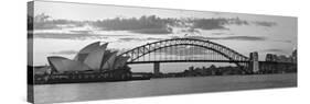 Opera House and Harbour Bridge, Sydney, New South Wales, Australia-Michele Falzone-Stretched Canvas