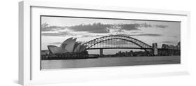 Opera House and Harbour Bridge, Sydney, New South Wales, Australia-Michele Falzone-Framed Photographic Print