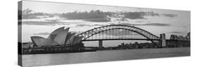 Opera House and Harbour Bridge, Sydney, New South Wales, Australia-Michele Falzone-Stretched Canvas