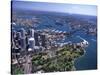Opera House and Sydney Harbor Bridge, Australia-David Wall-Stretched Canvas