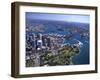 Opera House and Sydney Harbor Bridge, Australia-David Wall-Framed Premium Photographic Print